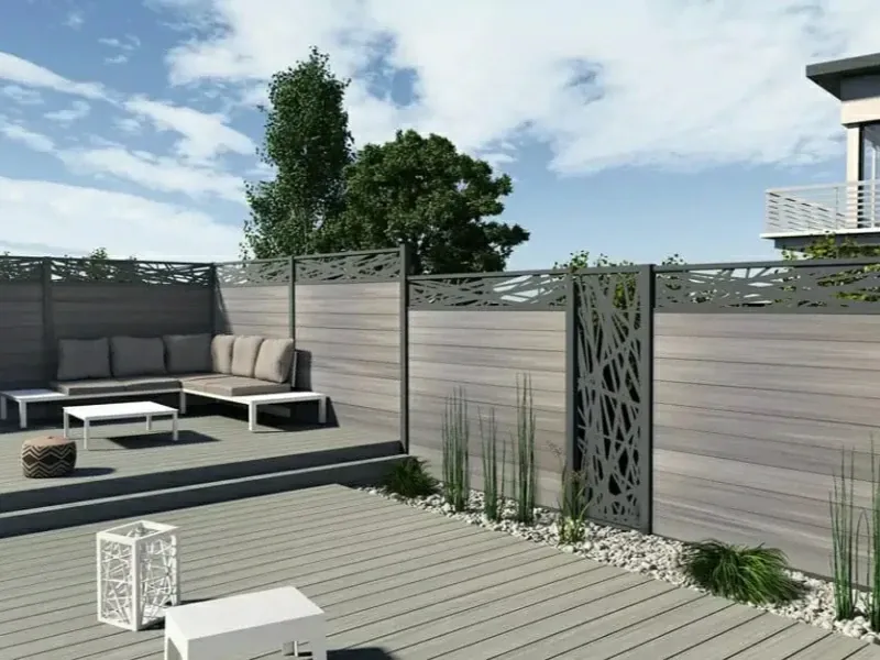 WPC + Aluminum Fence