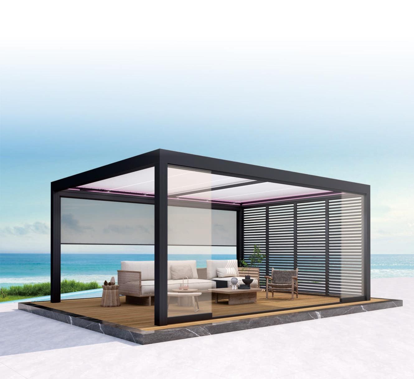 VALUNO aluminum alloy gazebo with a modern outdoor structure