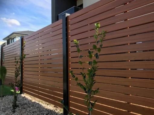Aluminum slat fence system