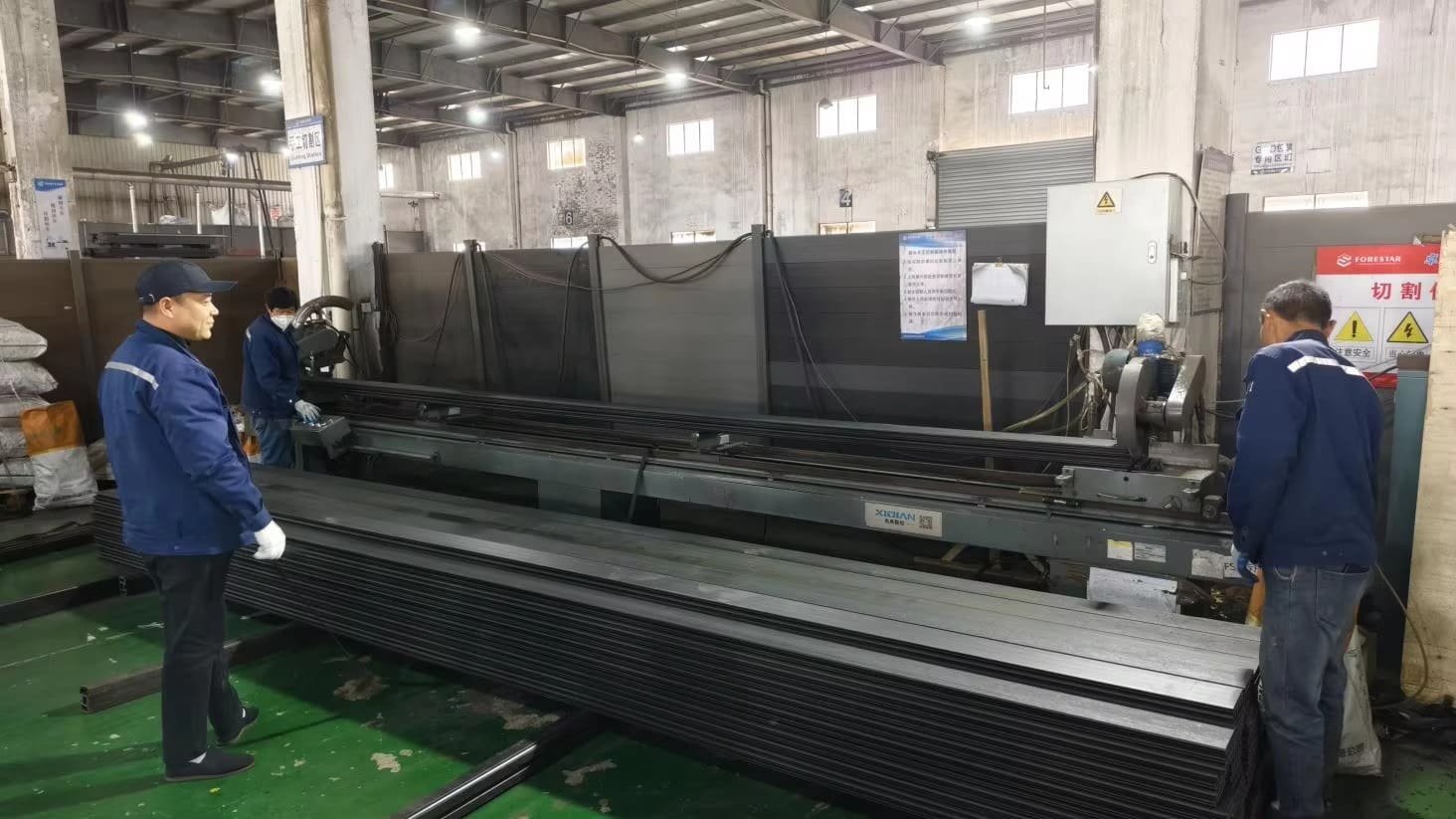 VALUNO aluminum WPC cutting preparation