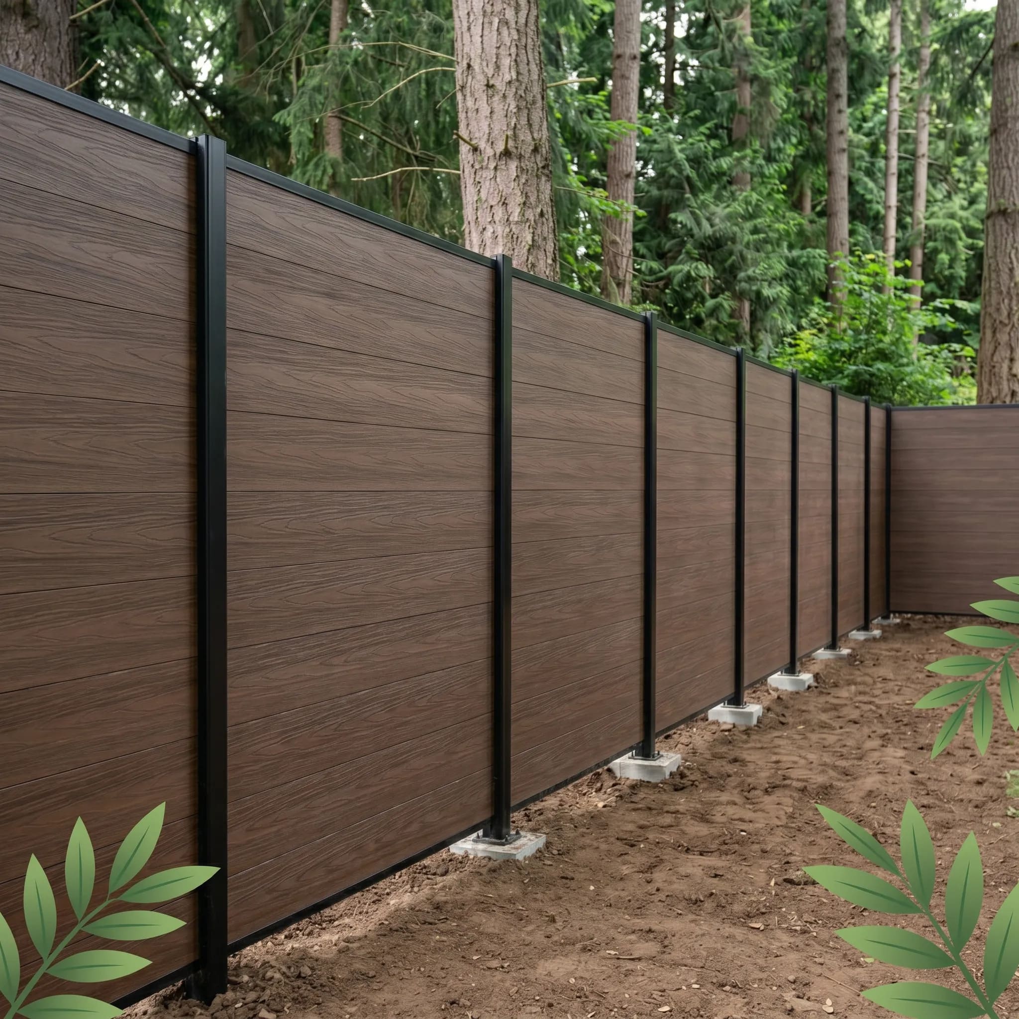 VALUNO aluminum WPC fence