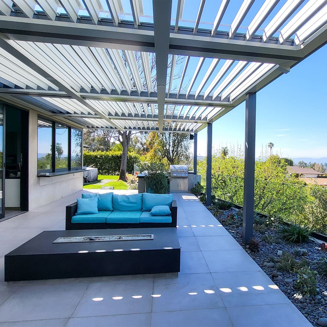 Wall Mounted Aluminum Pergola