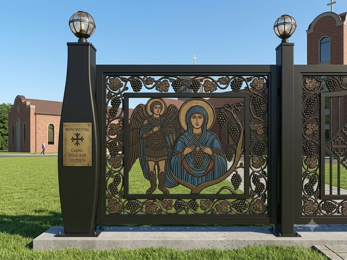 Custom decorative aluminum privacy fence for United States project