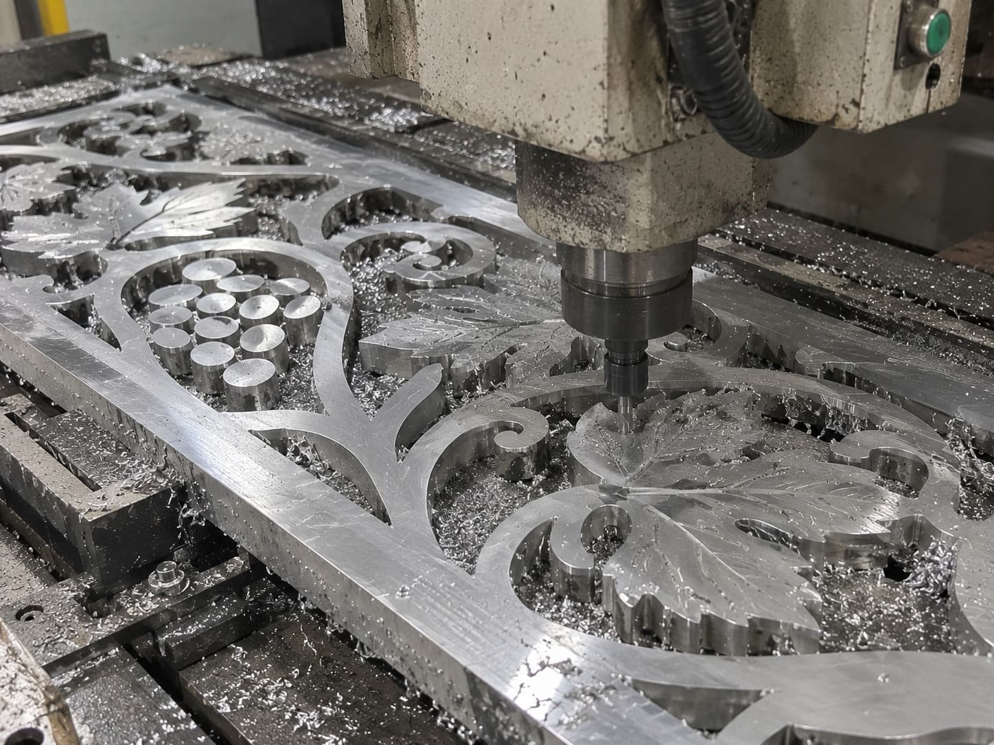 Precision fabrication and decorative detailing for aluminum fence