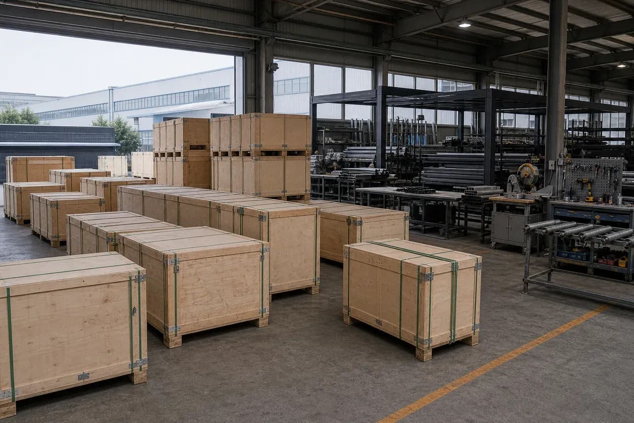VALUNO aluminum fence factory export packing crates